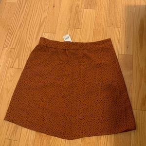Brand New BP rust and black dot skirt